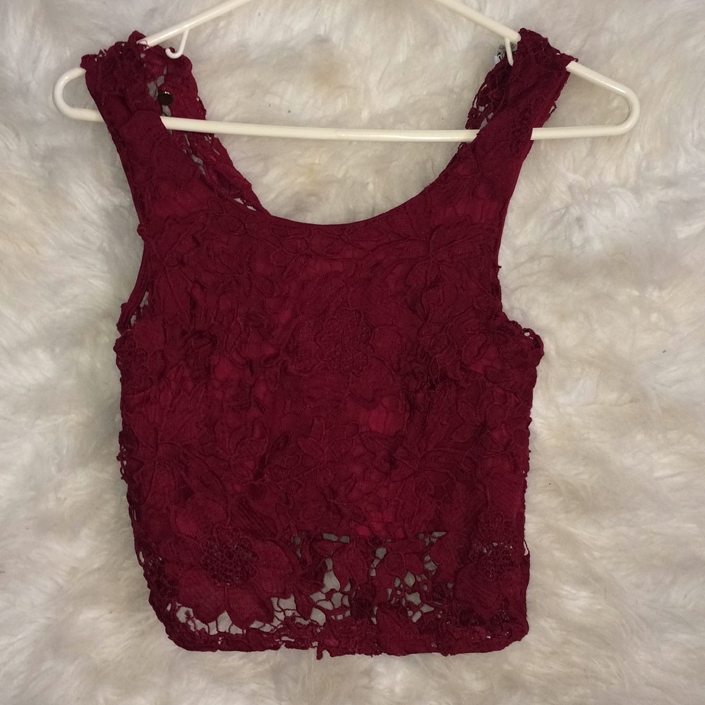 Charlotte Russe Crop Top and Skirt Set